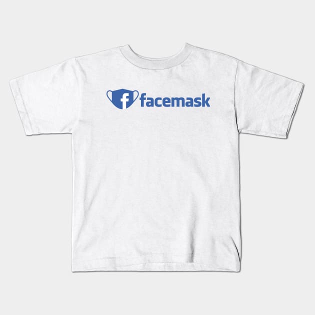 facemask Kids T-Shirt by leech